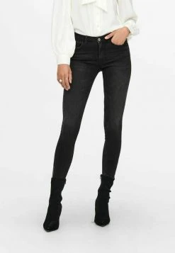 JDY SONJA LIFE RW - Jeans Skinny - Black Denim