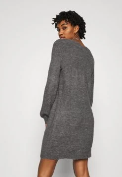 JDYELANORA V NECK DRESS - Robe Pull - Dark Grey Melange -Promos JDY Boutique 047a95d2aebd499794a72125d028bcd6