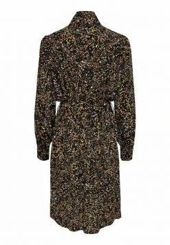 JDY LANGES GEMUSTERTES - Robe Chemise - Black -Promos JDY Boutique 0612265f4bf14e689b6a089bf8b6e359