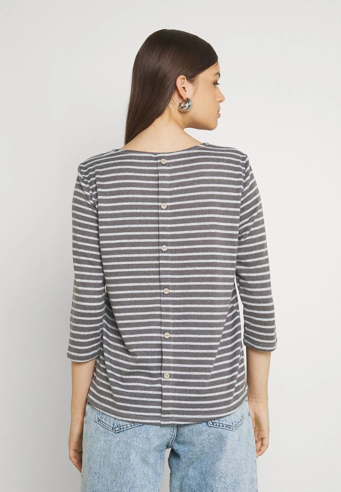 JDYELIN TREATS - T-shirt à Manches Longues - Dark Grey Melange/light Grey Melange 6 JDYELIN TREATS - T-shirt à Manches Longues - Dark Grey Melange/light Grey Melange – Image 4