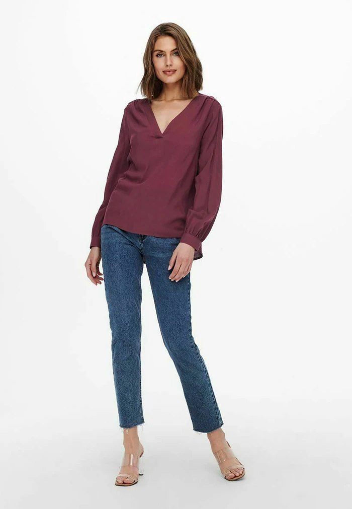 JDYAROS - Blouse - Windsor Wine 4 JDYAROS - Blouse - Windsor Wine – Image 2