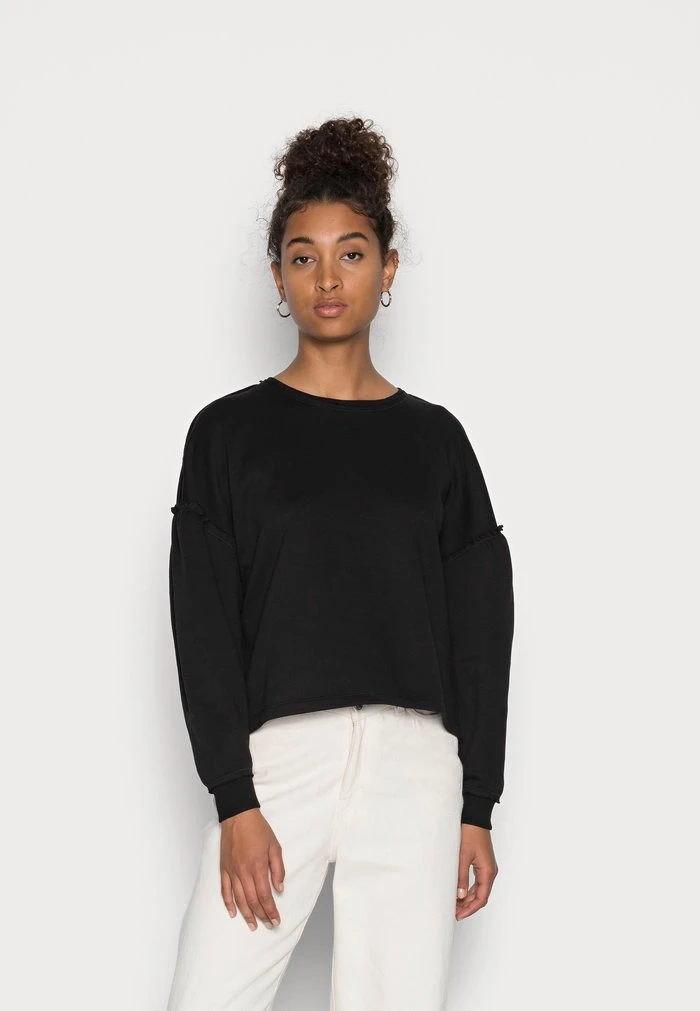 JDYRANA LIFE RAW EDGE - Sweatshirt - Black 3 JDYRANA LIFE RAW EDGE - Sweatshirt - Black