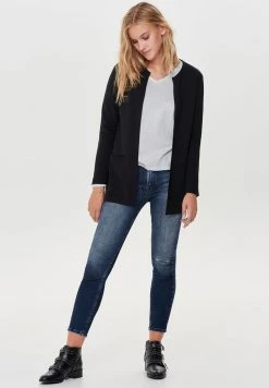 JDYSAGA NEW LONG CARDIGAN - Gilet - Black