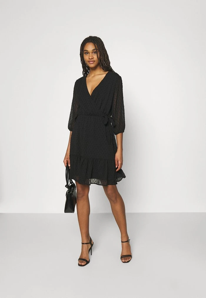JDYEMILIA WRAP DRESS - Robe De Jour - Black 4 JDYEMILIA WRAP DRESS - Robe De Jour - Black – Image 2