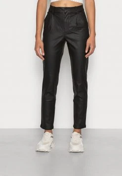 JDYNEWTHUNDER CHINO COATED - Pantalon Classique - Black