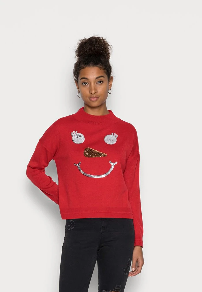 JDYOLGA JACQUARD - Pullover - True Red 3 JDYOLGA JACQUARD - Pullover - True Red