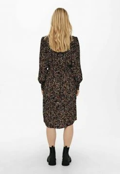 JDY LANGES GEMUSTERTES - Robe Chemise - Black -Promos JDY Boutique 1084e9ce8c4347c3ad5f3af9e1dd1c7e