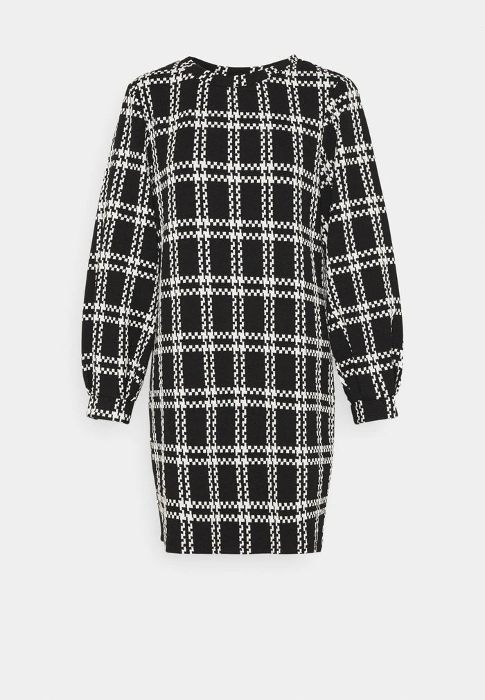 JDYDOVER CHECK DRESS - Robe En Jersey - Black/cloud Dancer 8 JDYDOVER CHECK DRESS - Robe En Jersey - Black/cloud Dancer – Image 6