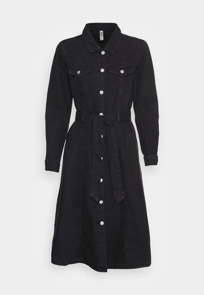 JDYSANSA LIFE LONG ASHAPE - Robe En Jean - Black Denim 6 JDYSANSA LIFE LONG ASHAPE - Robe En Jean - Black Denim – Image 4