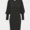 JDYEMMA PUFF SLEEVE DRESS - Robe Pull - Dark Grey Melange -Promos JDY Boutique 12e049c6df76407e9a66035e5d42ae62