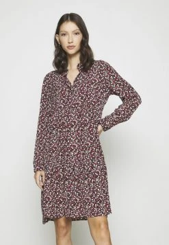 JDYPIPER WVN N - Robe Chemise - Dark Navy/rosa Ditsy