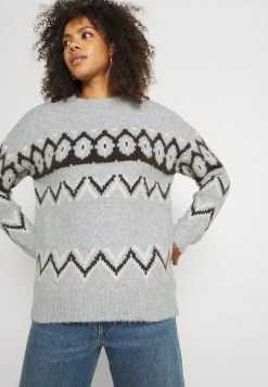 JDYSHANTEL - Pullover - Light Grey Melange/java/cloud Dancer -Promos JDY Boutique 1695cf239c5047af9e5931eb71944d51