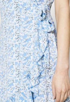 JDYMILO FLOWER WRAP DRESS - Robe De Jour - Allure/misty Blue -Promos JDY Boutique 1767d39109cf4f258b16b48c6de9f0f0