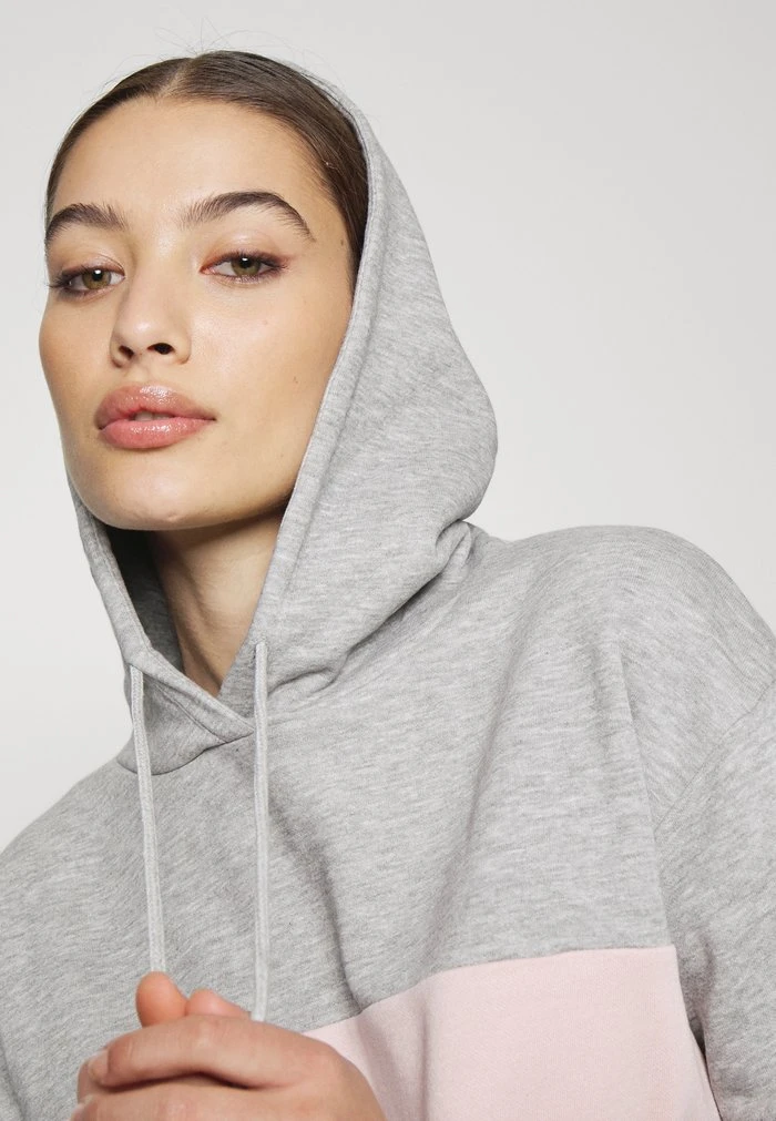 JDYLINE LIFE BLOCK HOOD - Sweatshirt - Light Grey Melange 6 JDYLINE LIFE BLOCK HOOD - Sweatshirt - Light Grey Melange – Image 4