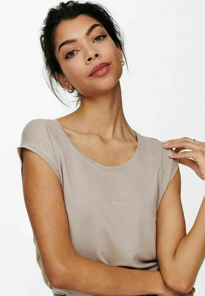 JDY LUREX - T-shirt Basique - Chateau Gray 6 JDY LUREX - T-shirt Basique - Chateau Gray – Image 4