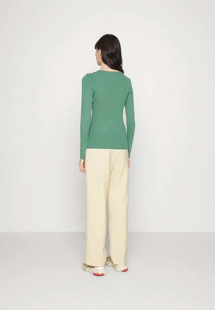 JDYPLUM O NECK BUTTON - Pullover - Sagebrush Green 5 JDYPLUM O NECK BUTTON - Pullover - Sagebrush Green – Image 3