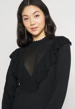 JDYSILVIA LIFE FRILL - Pullover - Black -Promos JDY Boutique 1db7d5e5c3d64fd796ebdee6e125f34a