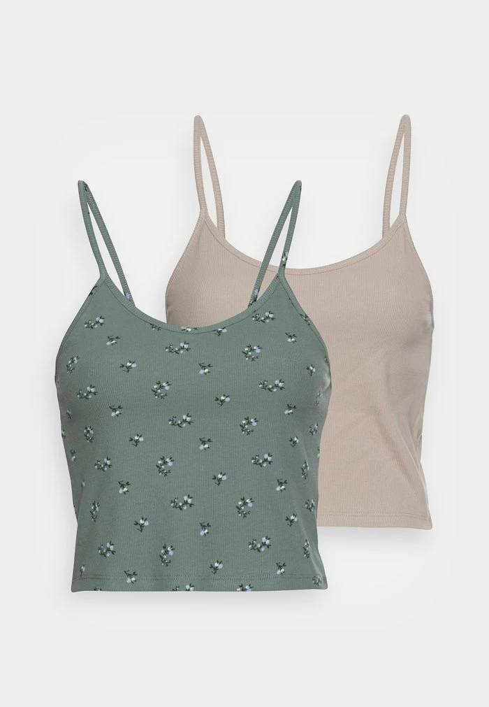 JDYSOFIA CROP 2 PACK - Débardeur - Chinois Green/chateau Grey Solid 7 JDYSOFIA CROP 2 PACK - Débardeur - Chinois Green/chateau Grey Solid – Image 5
