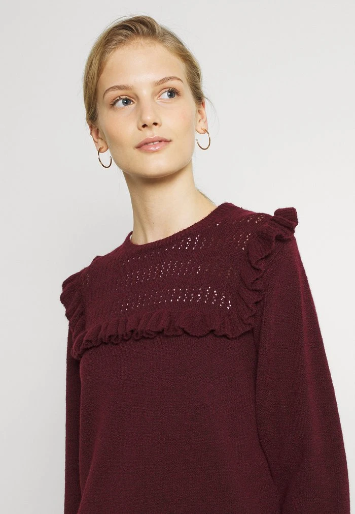 JDYLISA FRILL - Pullover - Windsor Wine 7 JDYLISA FRILL - Pullover - Windsor Wine – Image 5
