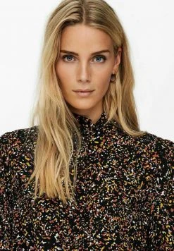 JDY LANGES GEMUSTERTES - Robe Chemise - Black -Promos JDY Boutique 1ff759d187f549df8cbc9c3f04b5de60