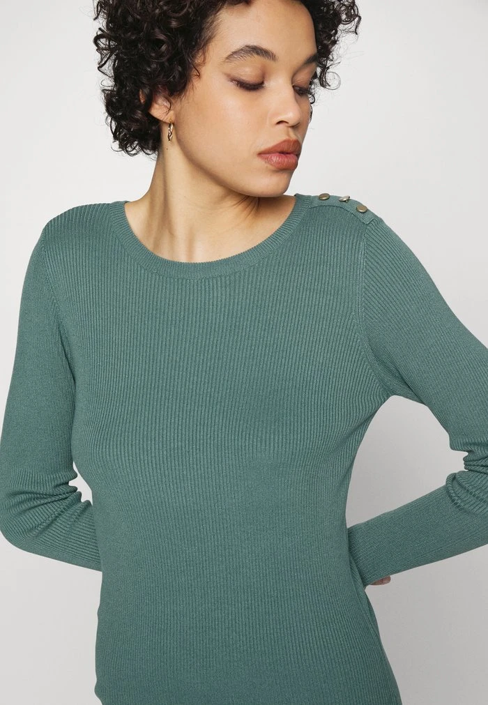 JDYPLUM ONECK BUTTON DRESS - Robe Pull - Sagebrush Green 7 JDYPLUM ONECK BUTTON DRESS - Robe Pull - Sagebrush Green – Image 5