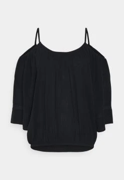 JDYIRIS 3/4 COLD SHOULDER - Blouse - Black