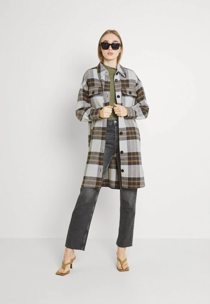 JDYDONNA LONG SHACKET - Manteau Classique - Egret/gray/woodsmoke 4 JDYDONNA LONG SHACKET - Manteau Classique - Egret/gray/woodsmoke – Image 2