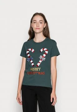 JDYCALLIE LIFE X MAS - T-shirt Imprimé - Green Gables