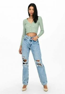 JDY BESTICKTE - Gilet - Frosty Green