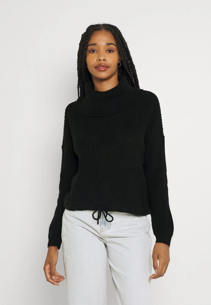 JDYMEGAN COWL NECK STRING - Pullover - Black 3 JDYMEGAN COWL NECK STRING - Pullover - Black