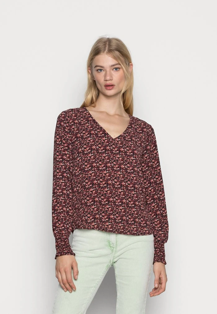 JDYPIPER V NECK - Blouse - Black/light Pink 3 JDYPIPER V NECK - Blouse - Black/light Pink