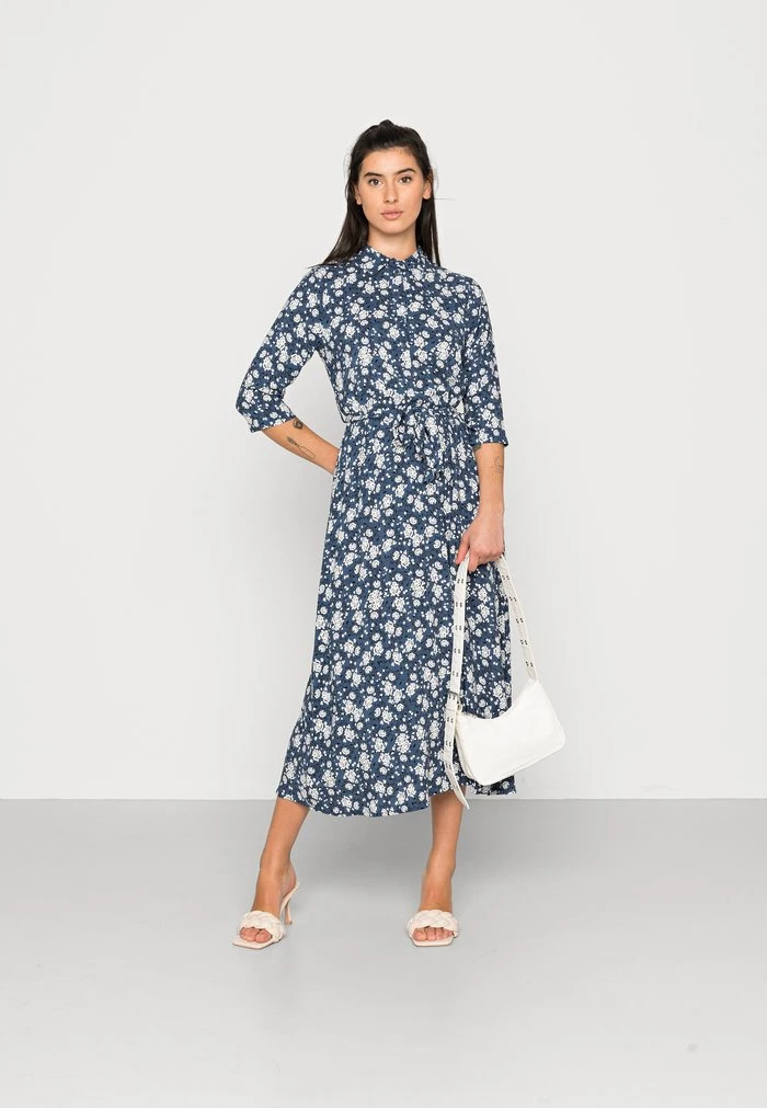 JDYSTARR LIFE - Robe Chemise - Blue Indigo 4 JDYSTARR LIFE - Robe Chemise - Blue Indigo – Image 2