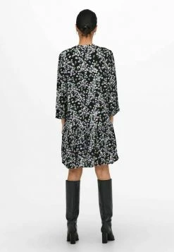 JDY BEDRUCKTES 3/4-ARM - Robe De Jour - Black -Promos JDY Boutique 31f84495c3f44f8fac0339a312c81c62