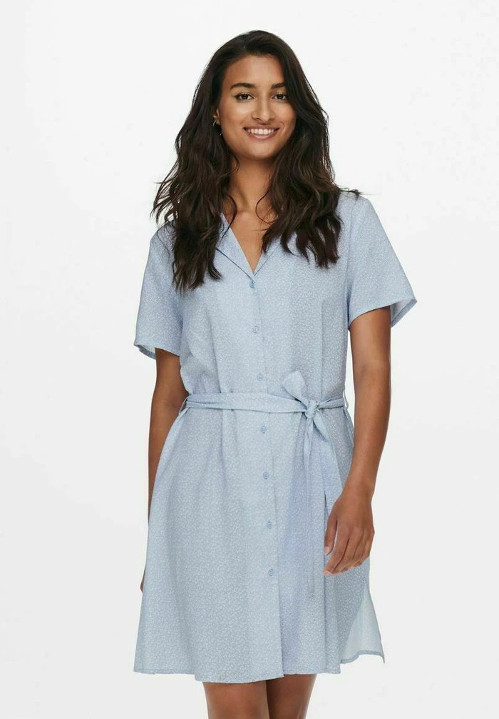 JDY Robe Chemise - Cashmere Blue 3 JDY Robe Chemise - Cashmere Blue