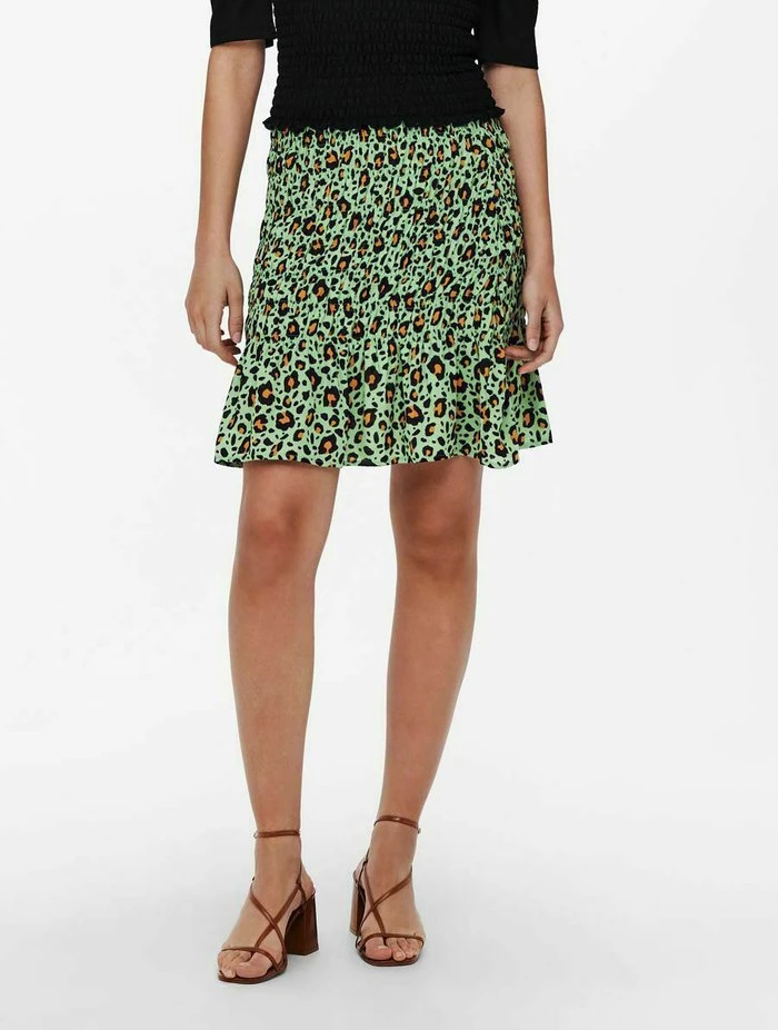 JDY KNIELÄNGE GESMOKT - Jupe Trapèze - Absinthe Green 4 JDY KNIELÄNGE GESMOKT - Jupe Trapèze - Absinthe Green – Image 2