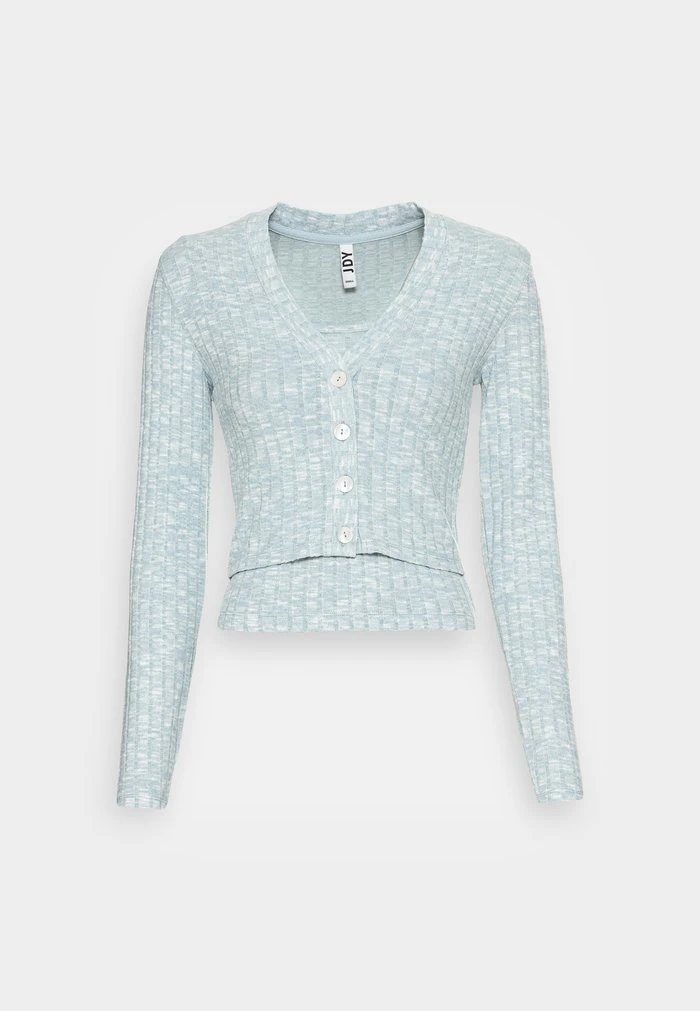 JDYMELISA SHORT CARDIGAN 2 In 1 - Débardeur - Tourmaline Melange 6 JDYMELISA SHORT CARDIGAN 2 In 1 - Débardeur - Tourmaline Melange – Image 4