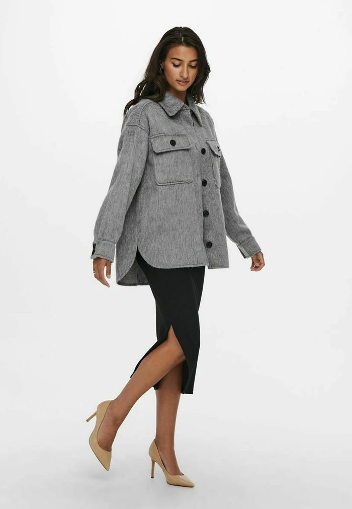 JDY DIXIE - Veste Légère - Light Grey Melange 4 JDY DIXIE - Veste Légère - Light Grey Melange – Image 2