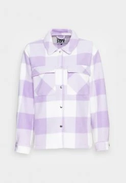 JDYHOLLY CHECK SHORT SHACKET - Veste Légère - Lavender -Promos JDY Boutique 365b89f8bdff44fbb969d93fca48bb52