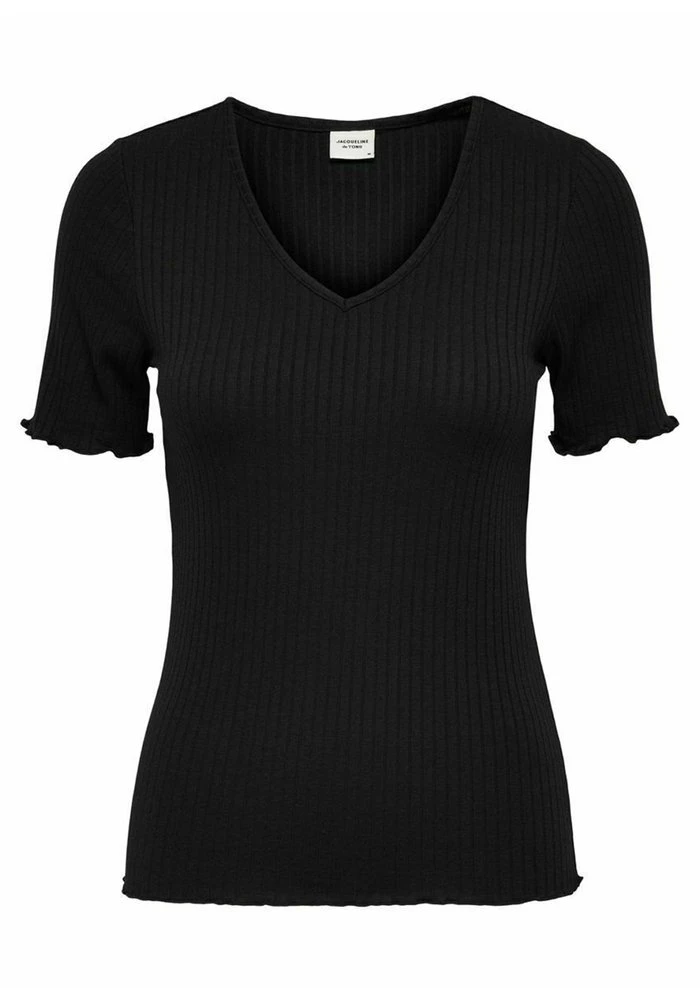 JDY V NECK - T-shirt Imprimé - Black 4 JDY V NECK - T-shirt Imprimé - Black – Image 2
