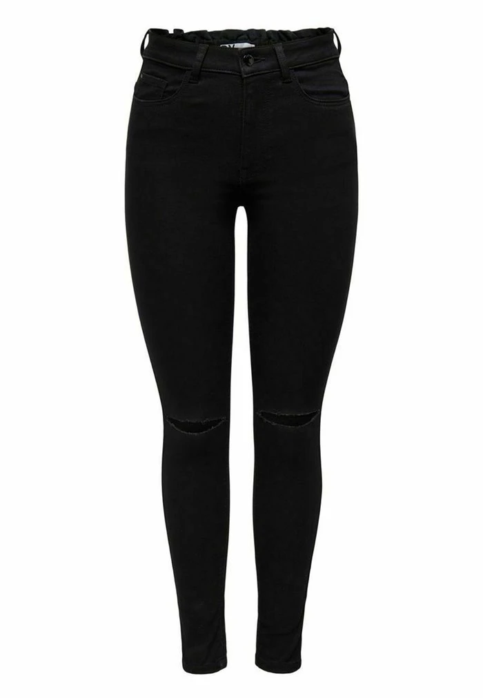 JDY HIGH WAIST KNEE-CUT - Jeans Skinny - Black Denim 8 JDY HIGH WAIST KNEE-CUT - Jeans Skinny - Black Denim – Image 6