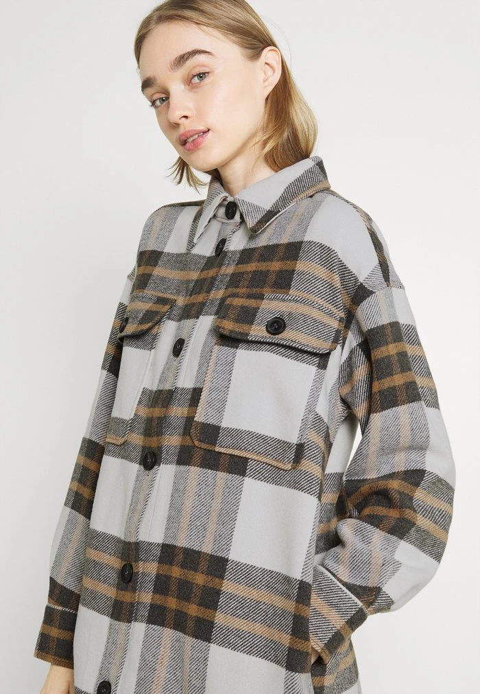 JDYDONNA LONG SHACKET - Manteau Classique - Egret/gray/woodsmoke 6 JDYDONNA LONG SHACKET - Manteau Classique - Egret/gray/woodsmoke – Image 4