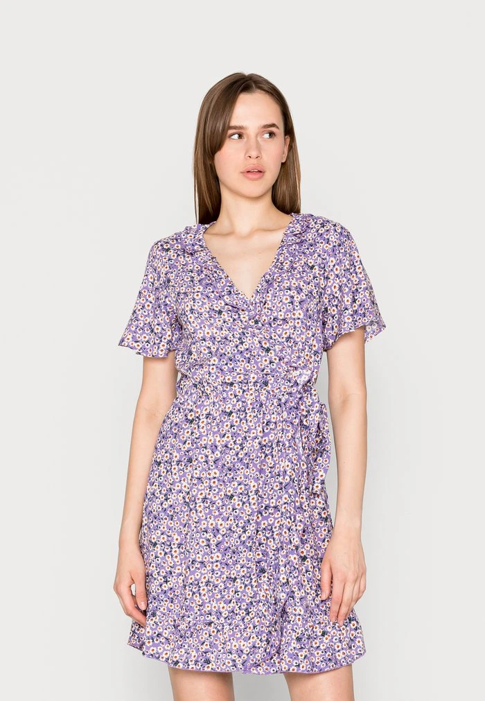 JDYSTARR LIFE WRAP DRESS - Robe De Jour - Chalk Violet 3 JDYSTARR LIFE WRAP DRESS - Robe De Jour - Chalk Violet