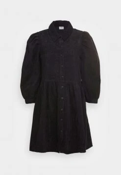 JDYULE SOFI PUFF SLEEVE BELT DRESS - Robe Chemise - Black -Promos JDY Boutique 3c066253962046d78038caa6e6ab6af7
