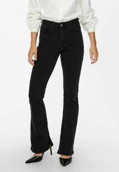 JDY NEWFLORA MIT SCHLAG - Jean Bootcut - Dark Grey Denim