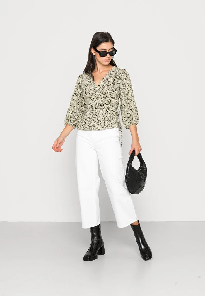 JDYSU WRAP - Blouse - Basil 4 JDYSU WRAP - Blouse - Basil – Image 2