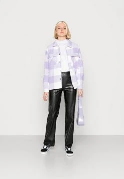 JDYHOLLY CHECK SHORT SHACKET - Veste Légère - Lavender -Promos JDY Boutique 3dc88f5cf4114e48a9011ed53d5fb0f7