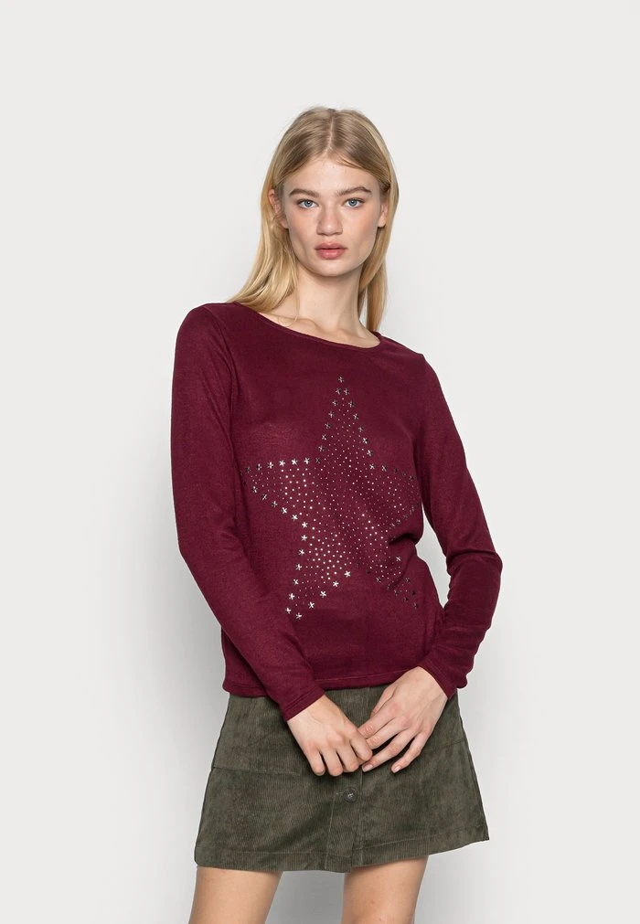 JDY SARA TONSY - T-shirt à Manches Longues - Windsor Wine 3 JDY SARA TONSY - T-shirt à Manches Longues - Windsor Wine