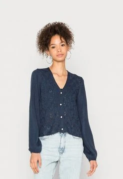 JDY LUCINDA V NECK CARDIGAN - Gilet - Black Iris