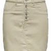 JDYLARA LIFE FLY BUTTON SHORT SKIRT - Minijupe - Chateau Gray