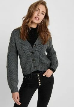 JDYJULIA CABLE CARDIGAN - Gilet - Dark Grey Melange -Promos JDY Boutique 455a22c37ea244178584d9f2ae682fe1